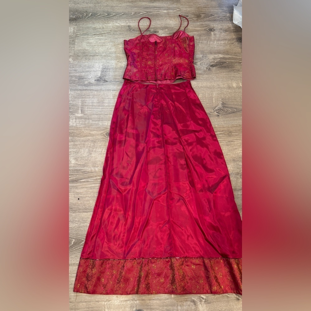 Vintage corset top 2-piece dress - Picture 8 of 12